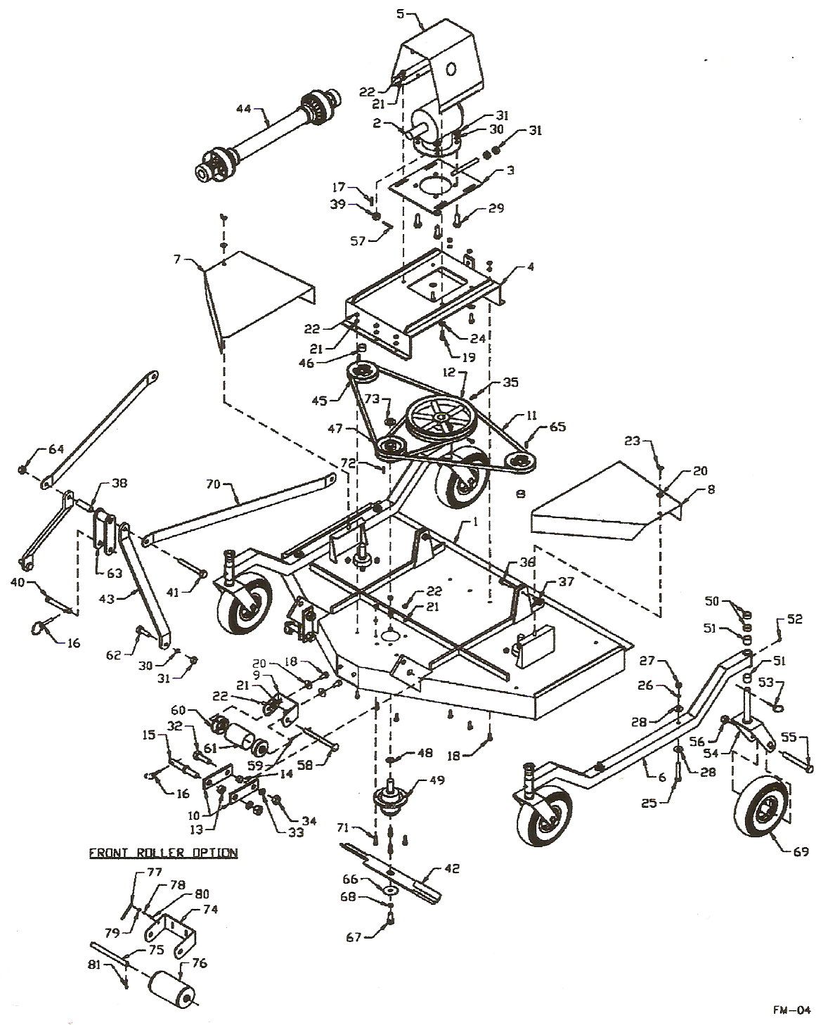 woods rm550 belt diagram