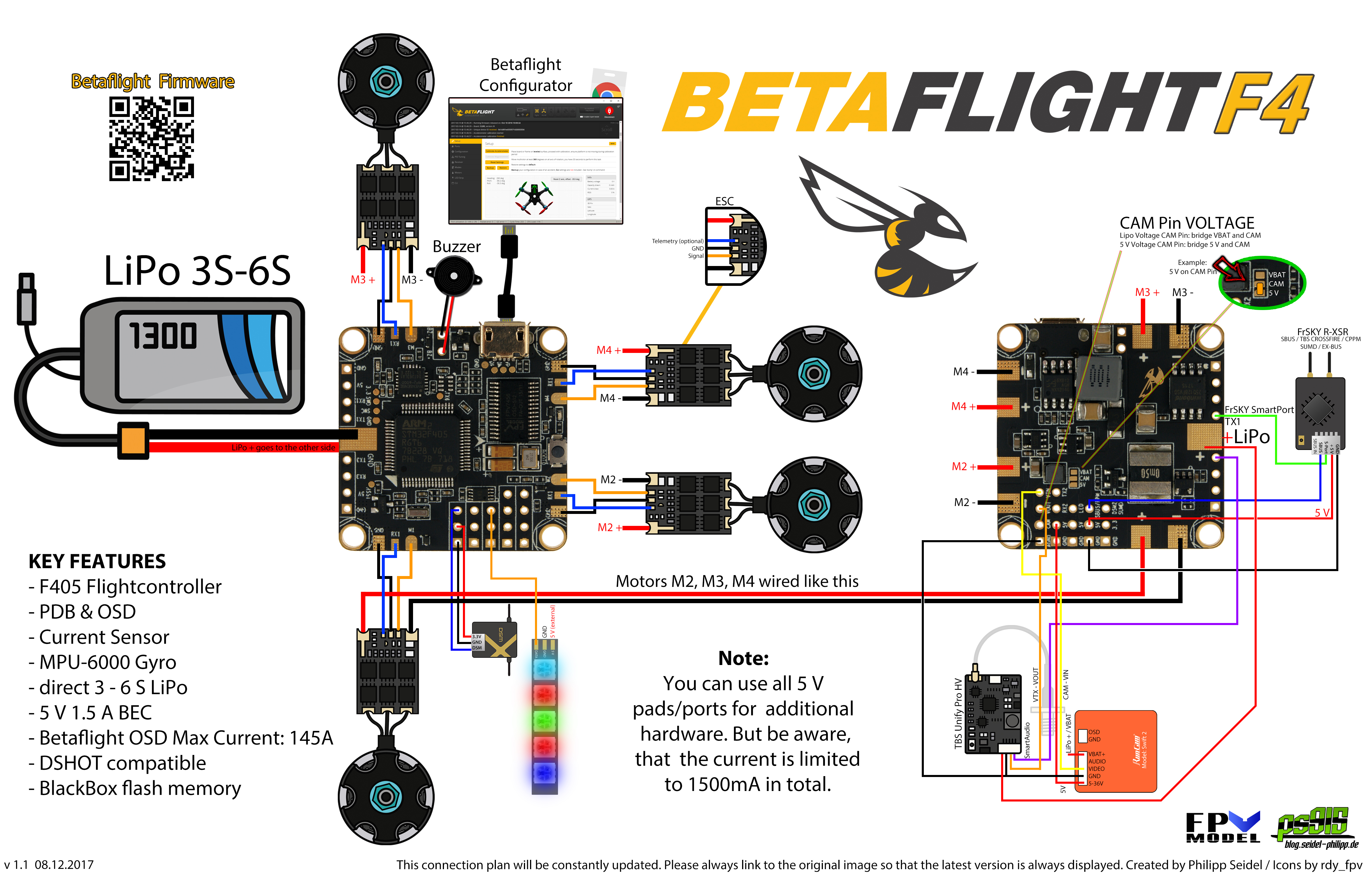 x-racer ibus wiring diagram power input