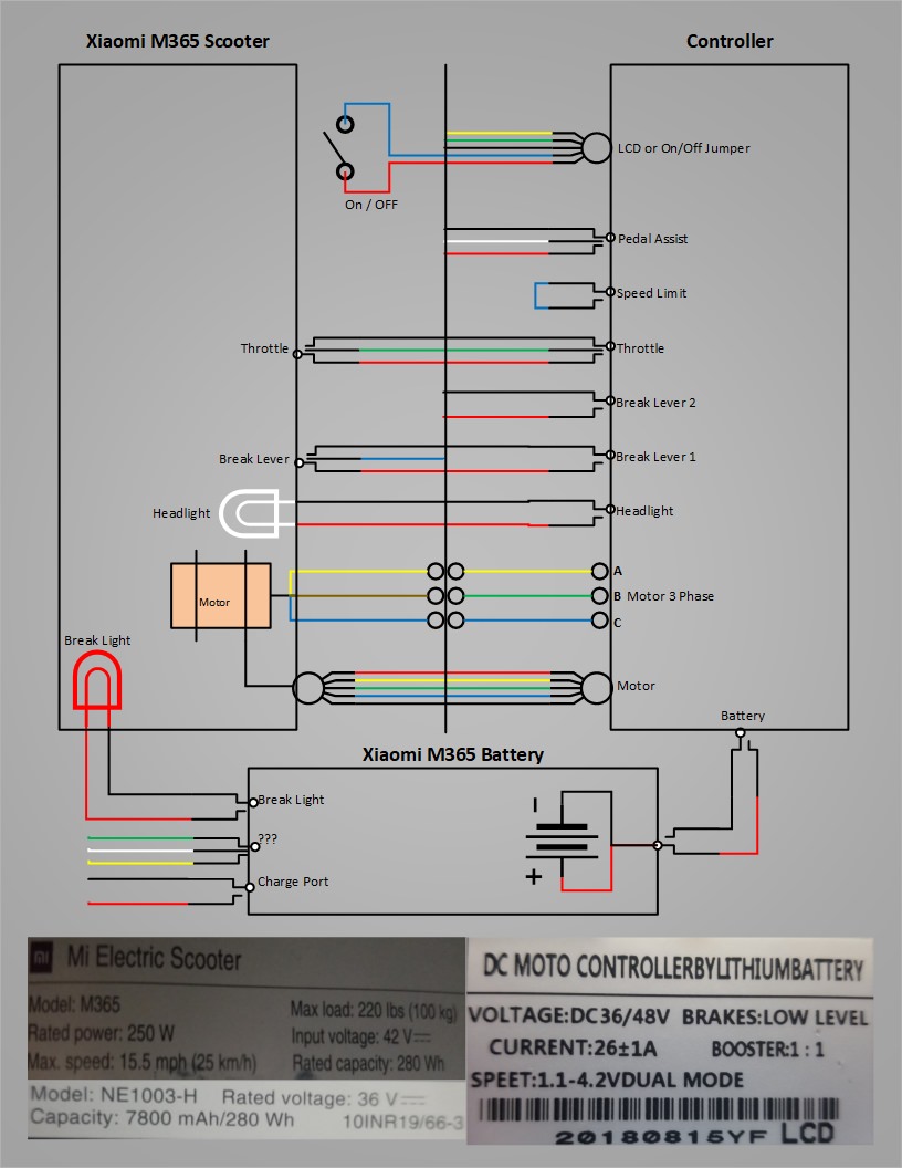 xiaomi scooter wiring diagram