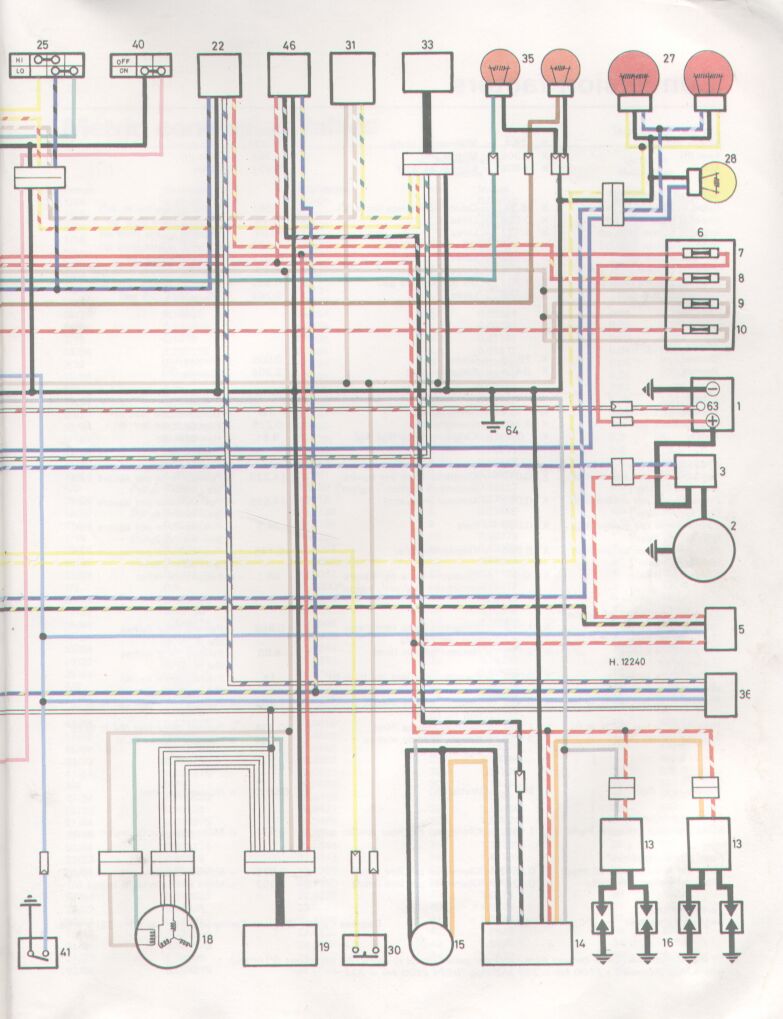 xj650 wiring diagram