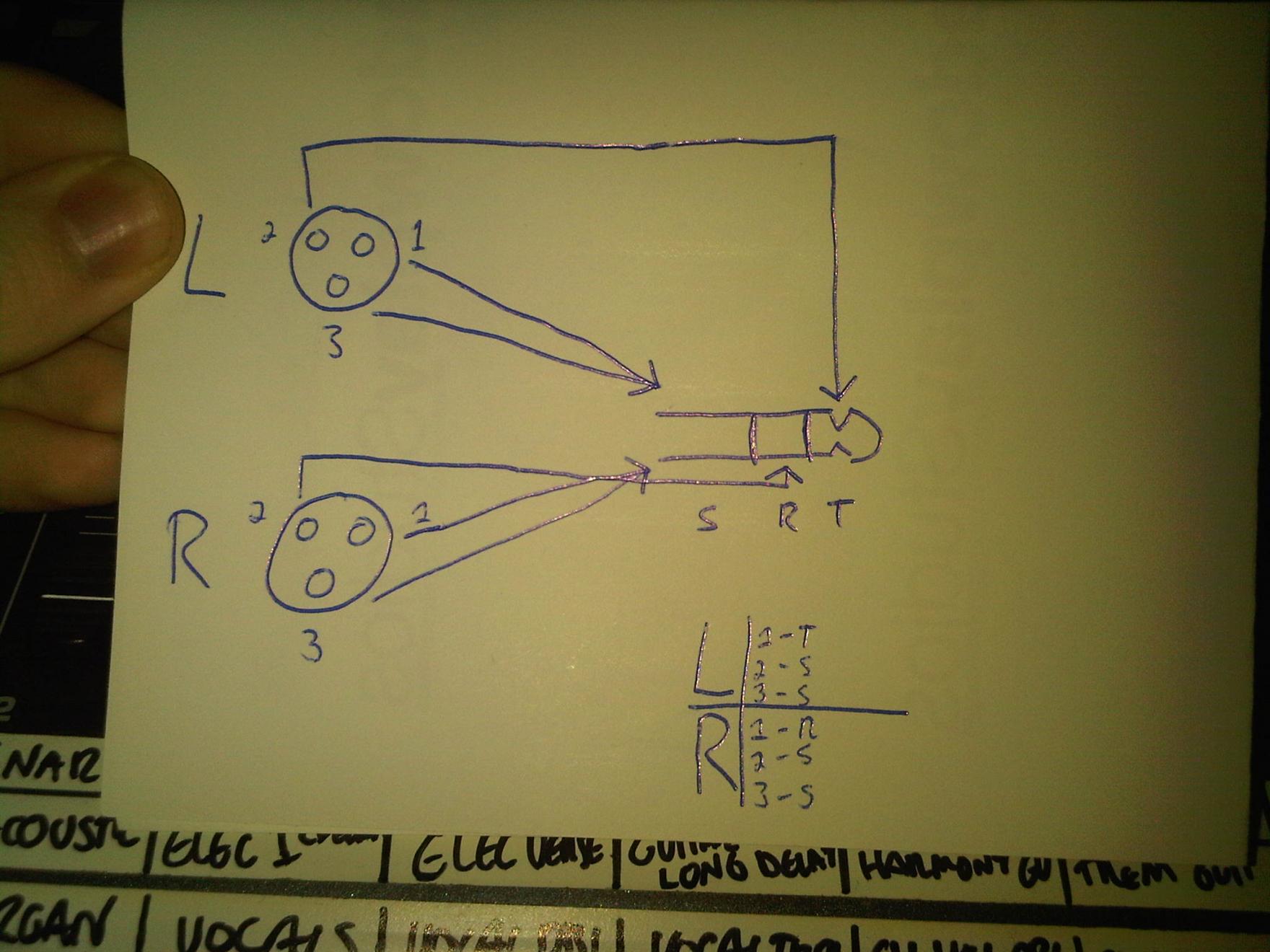 xlr to 1 4 inch wiring diagram