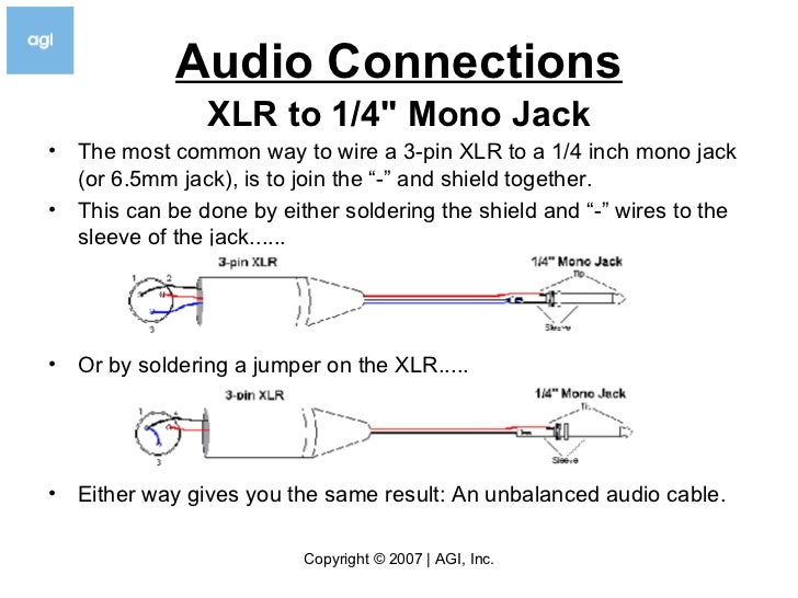 xlr to 1 4 inch wiring diagram