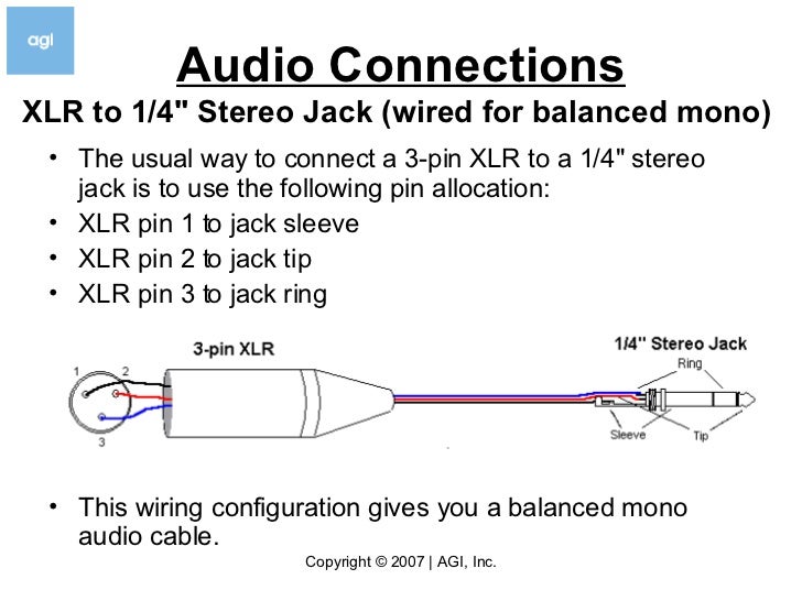 xlr to 1 4 inch wiring diagram