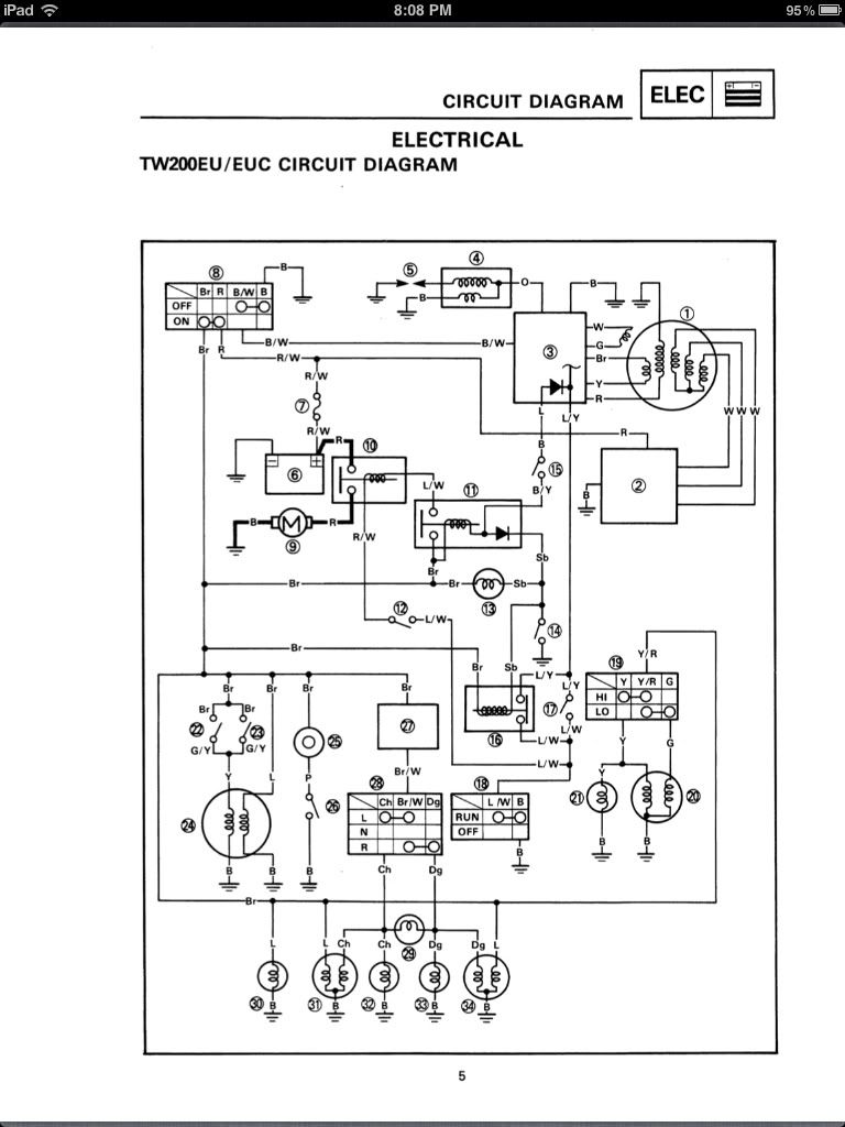 xs850 wiring diagram