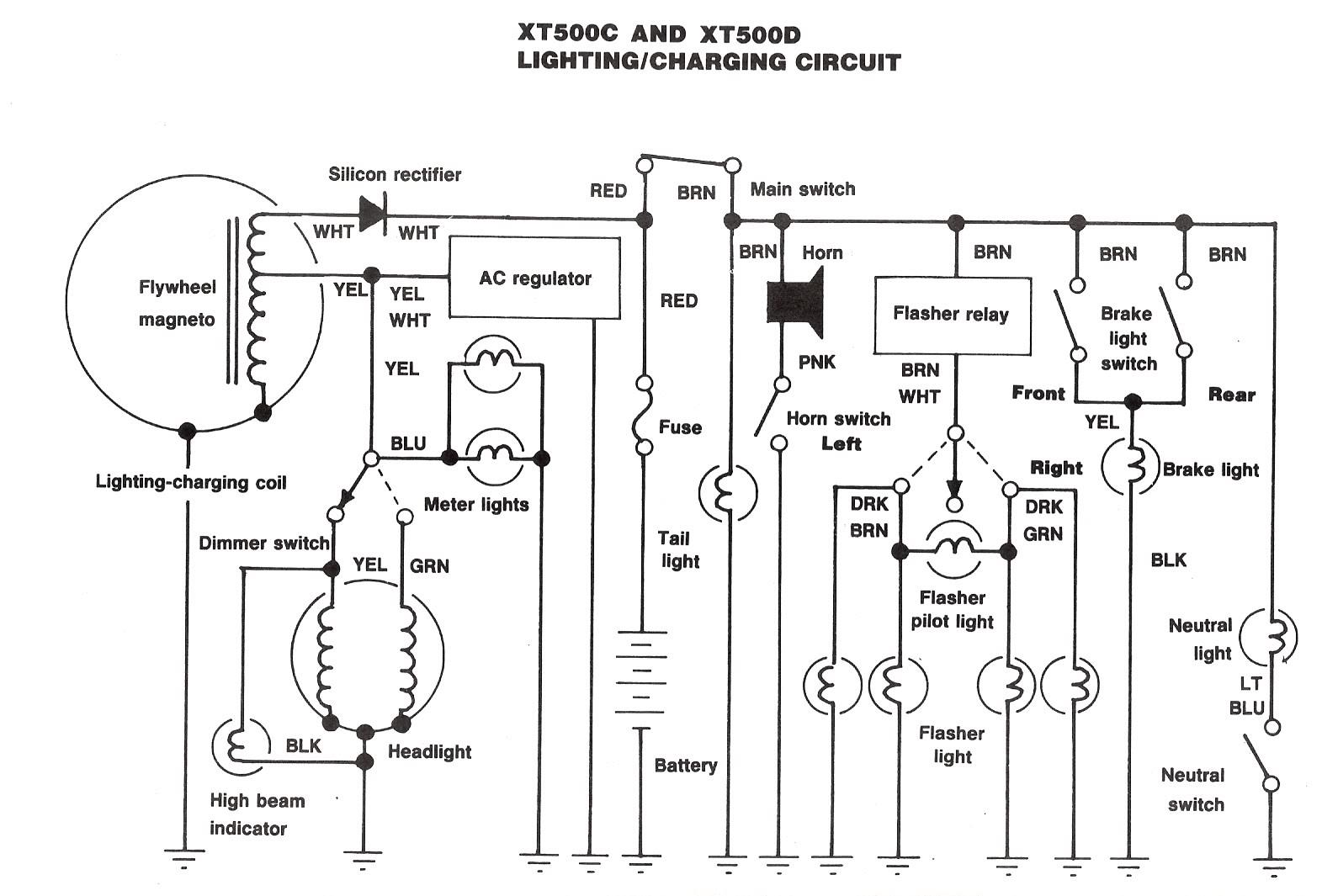 xt500 wiring diagram
