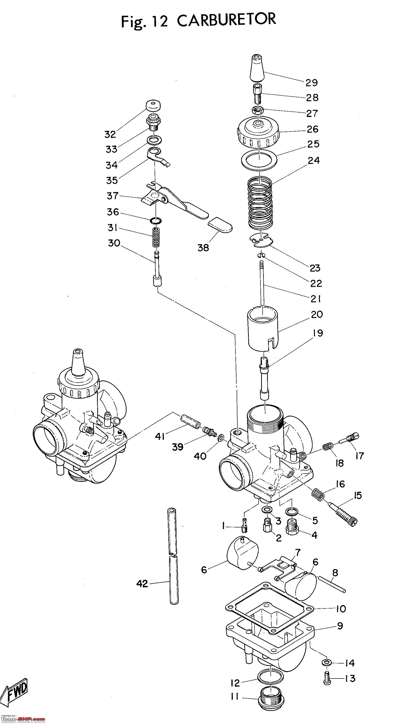 yamaha 350 warrior carburetor diagram
