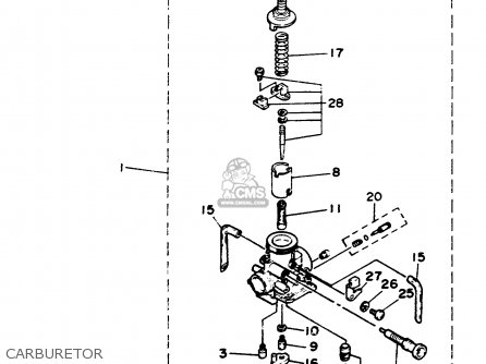 yamaha blaster carburetor diagram