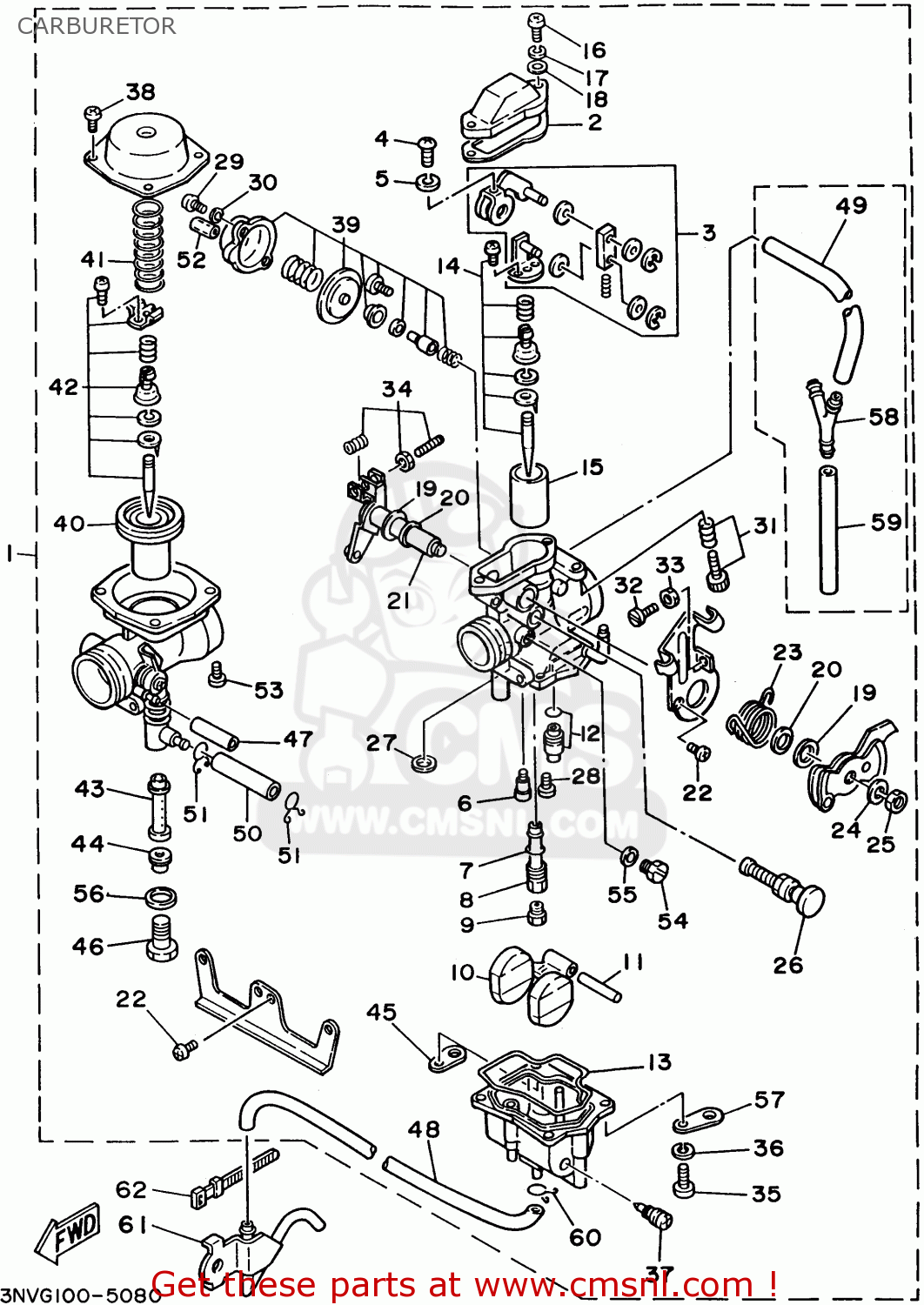 yamaha breeze carburetor diagram