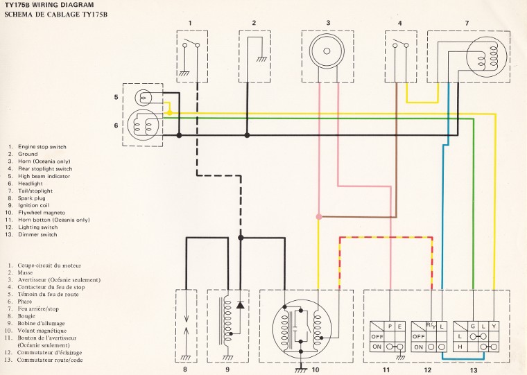 yamaha dt 175 wiring diagram