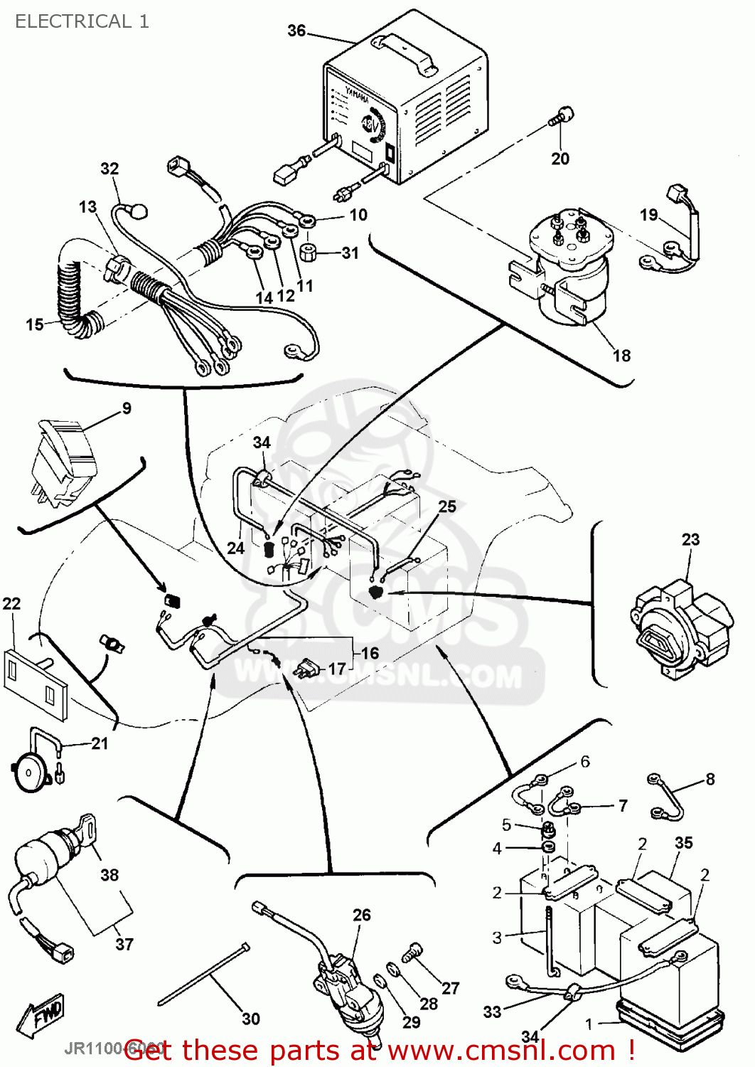 Yamaha G16 Golf Cart Parts Diagram