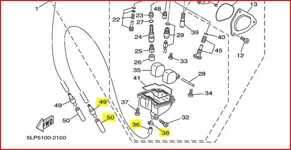 yamaha grizzly 660 carburetor diagram