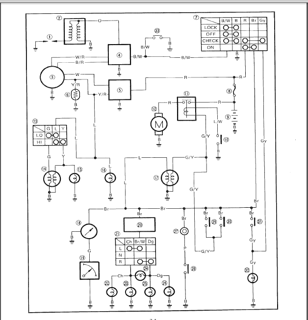 Схема проводки yamaha jog 5bm