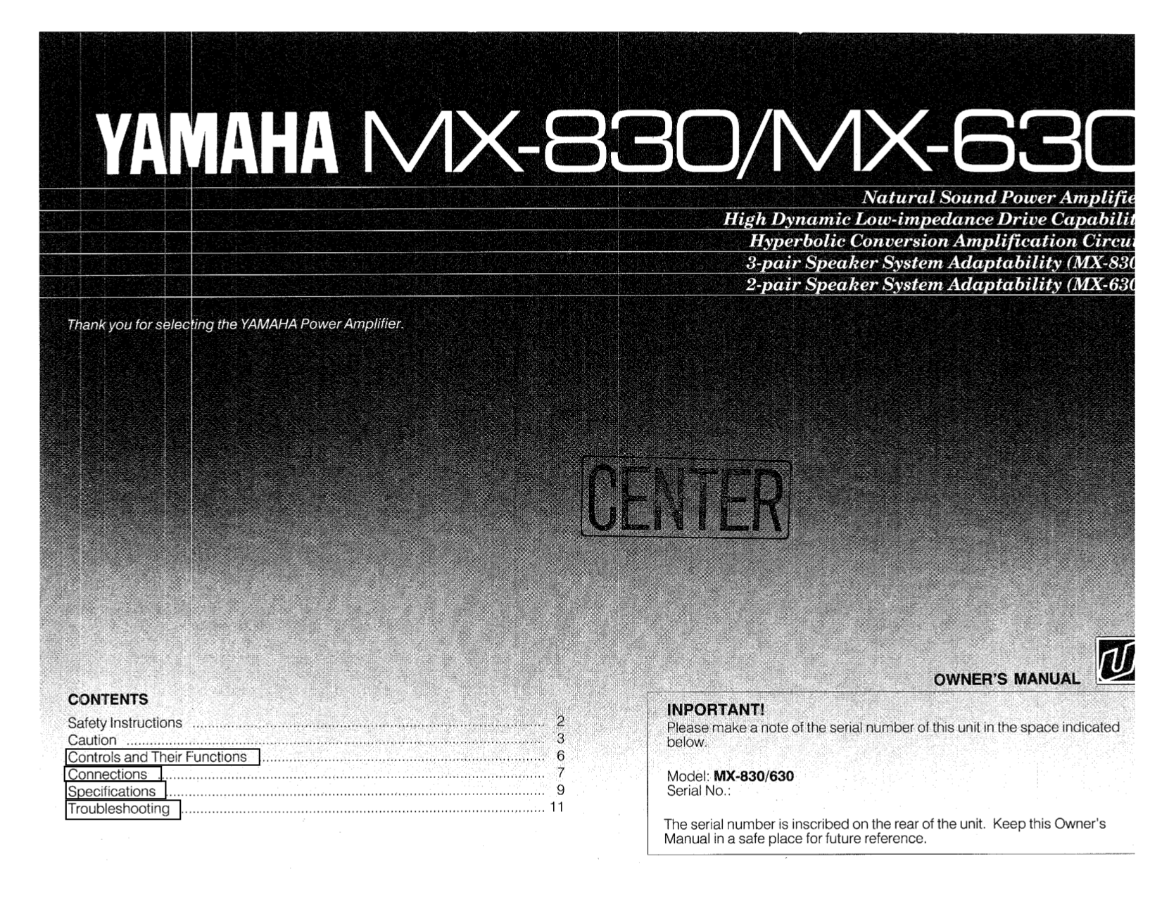 yamaha mx 830 wiring diagram