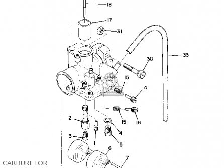 yamaha pw80 carburetor diagram