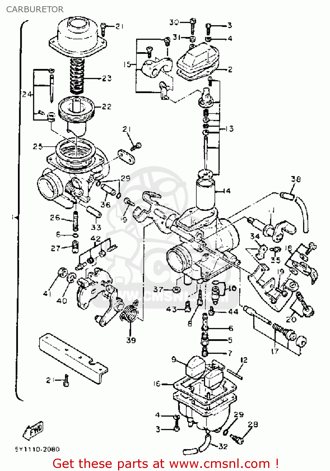 yamaha r6 carburetor diagram