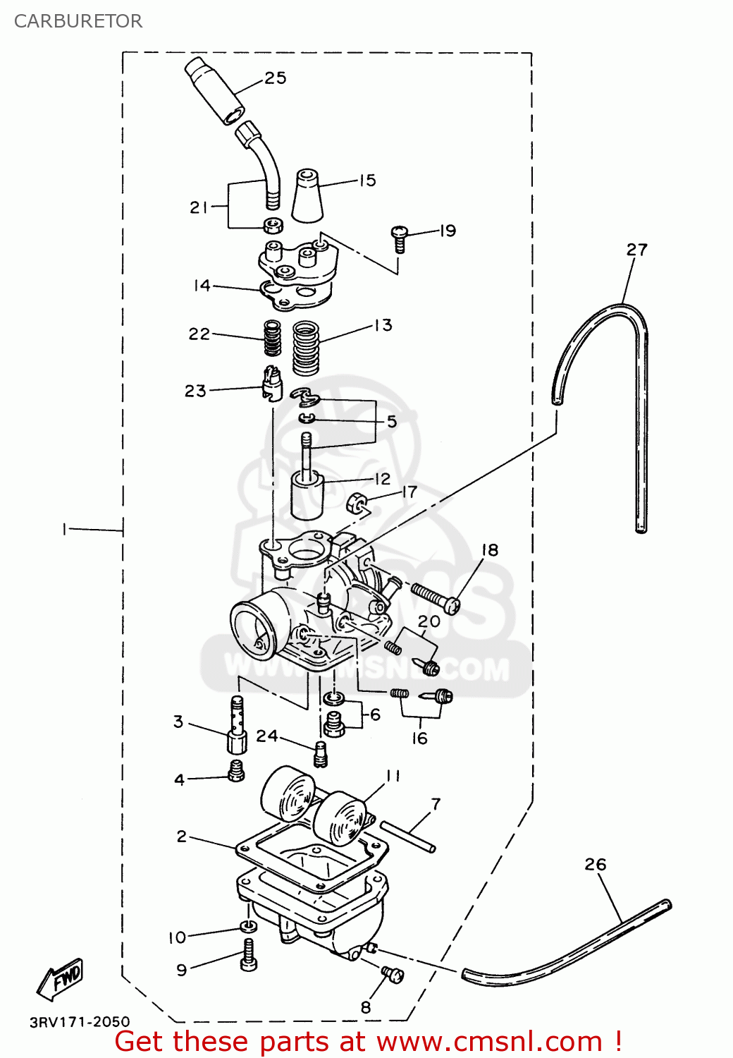 yamaha ttr 50 carburetor diagram