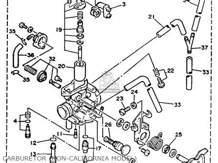 yamaha tw200 carburetor diagram