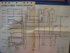 yamaha xt350 wiring diagram