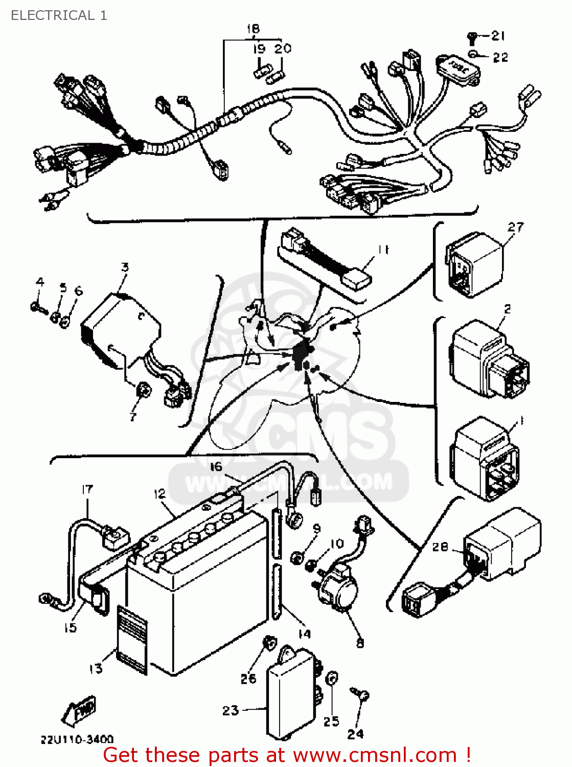 yamaha ysr50 wiring diagram