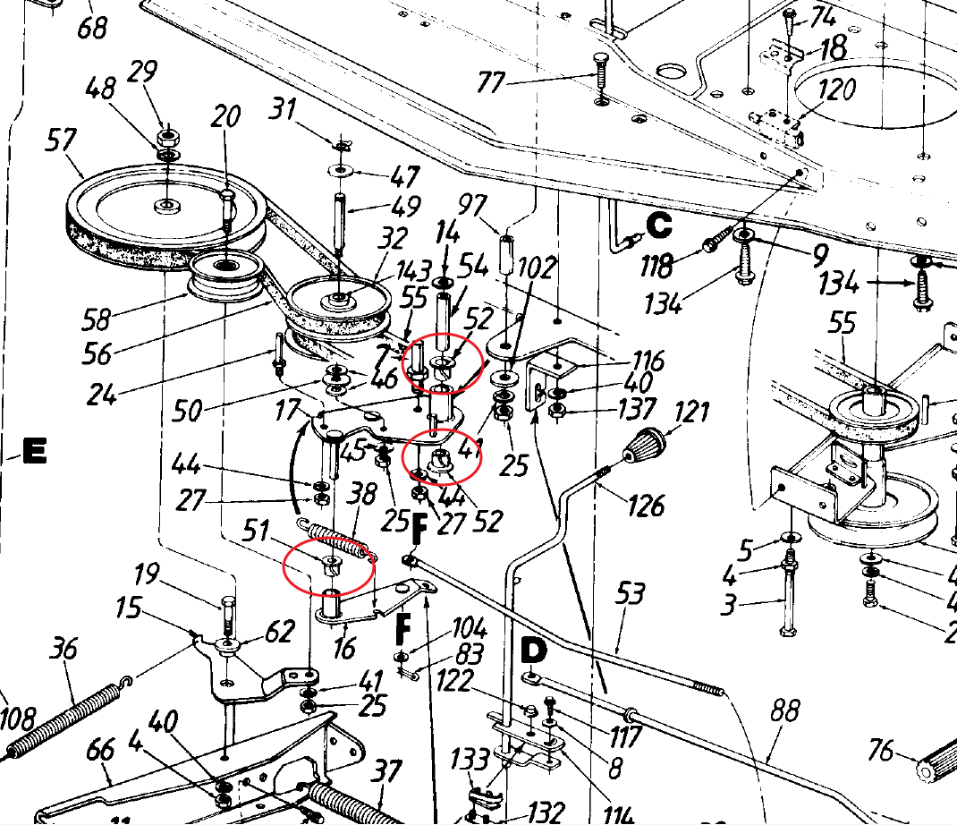 yardman 42 inch belt diagram