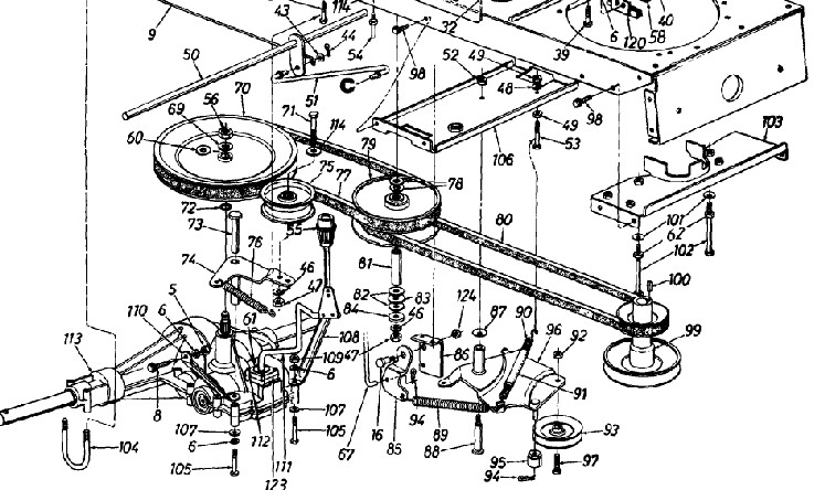 yardman riding mower belt diagram