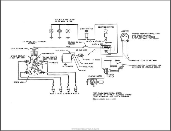 yesterday tractor wiring diagram for voltage regulator