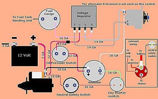 yesterday tractor wiring diagram for voltage regulator