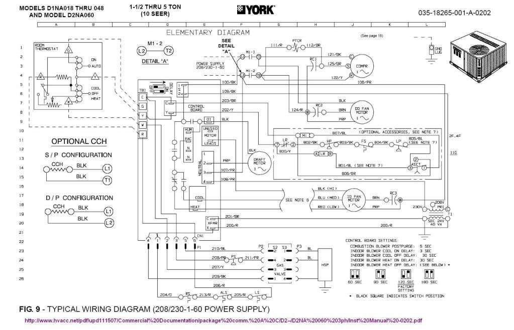 York Rooftop Unit Wiring Diagram