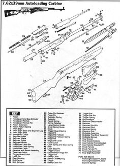 yugo sks parts diagram