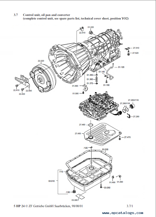 zf 5hp19 valve body diagram