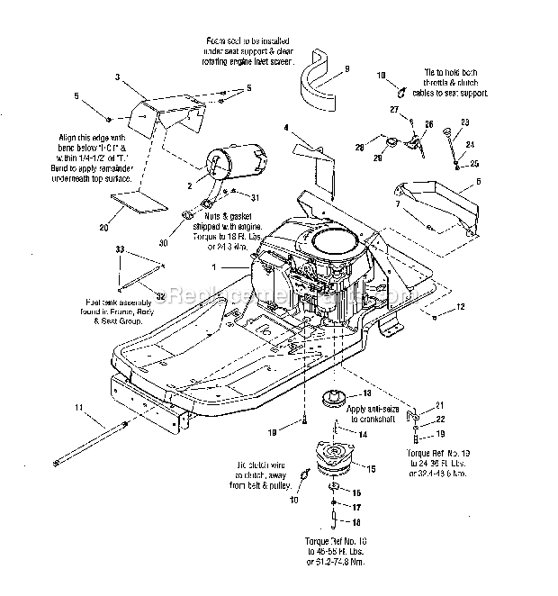 zts 7500 belt diagram