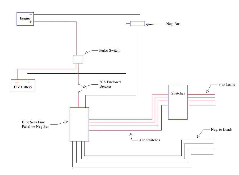 12 volt 3 battery boat wiring diagram