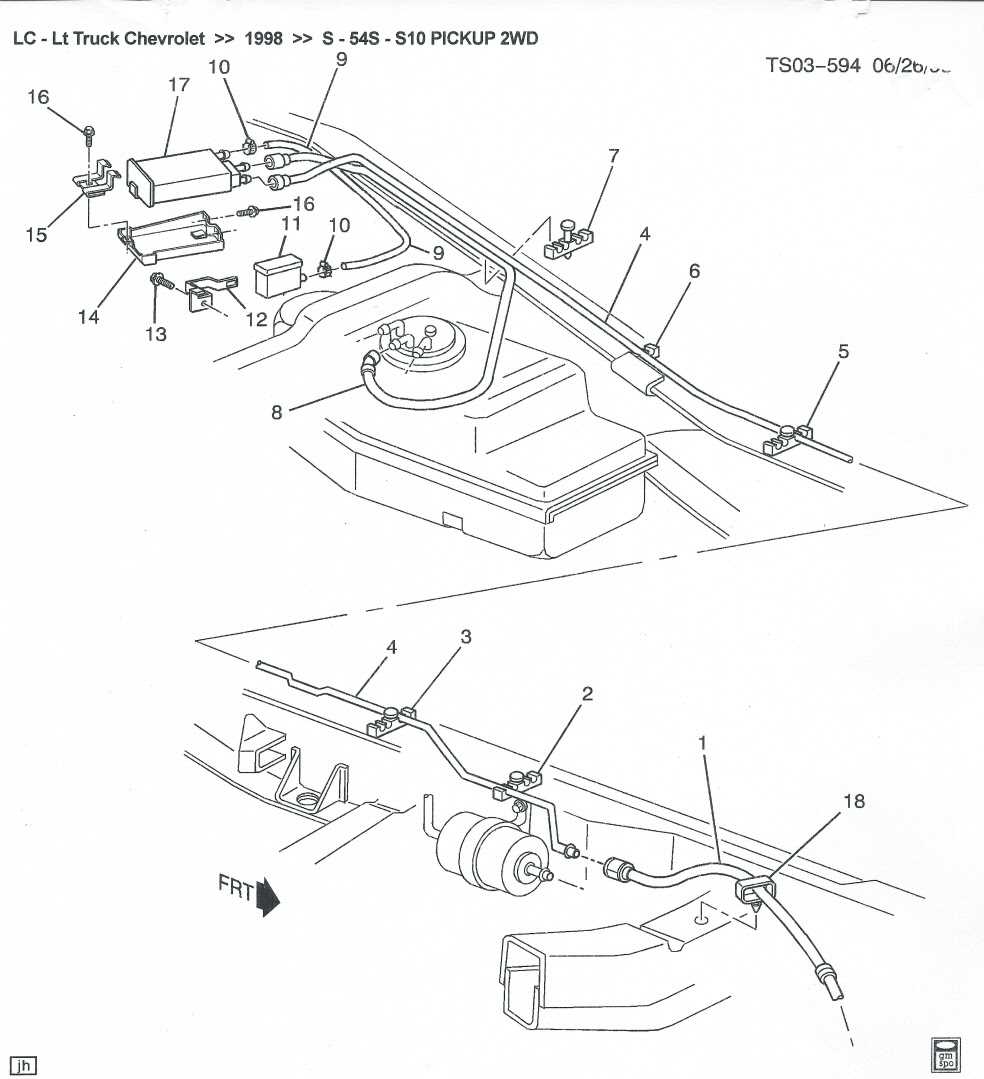 3. Remove and replace the damaged vacuum line