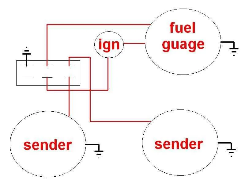 2 wire fuel gauge wiring diagram