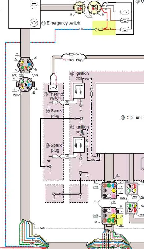 2 stroke yamaha outboard wiring harness diagram