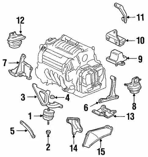 2003 oldsmobile aurora diagram of engine