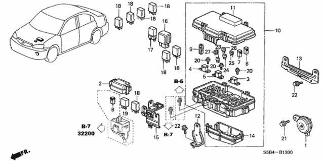 2003 honda civic fuse box diagram