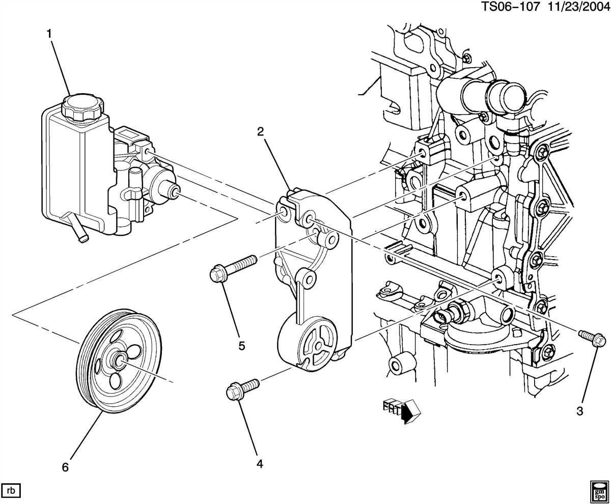 Steps to replace a faulty power steering component in a 2004 GMC Envoy
