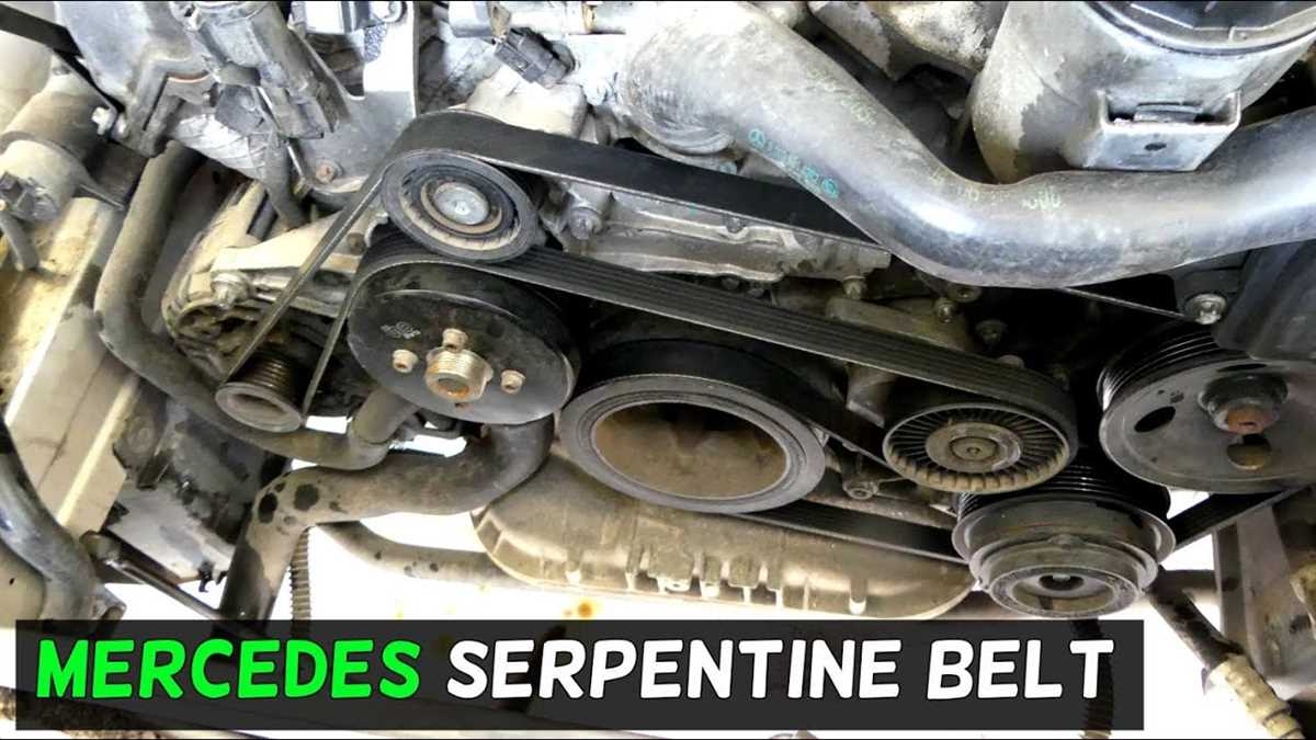 Step-by-Step Guide: How to Use the Serpentine Belt Diagram for Your 2004 Mercedes E320