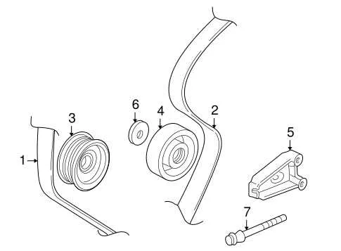 2005 honda pilot serpentine belt diagram