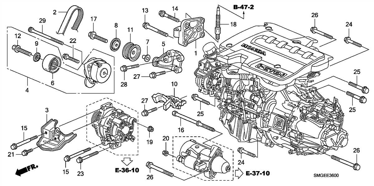 2007 Honda Civic Engine Mount Diagram