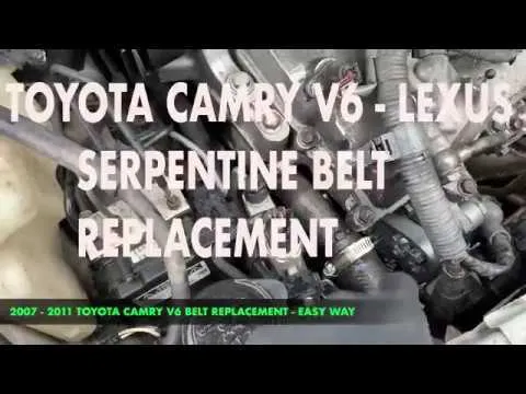 2007 toyota camry serpentine belt diagram