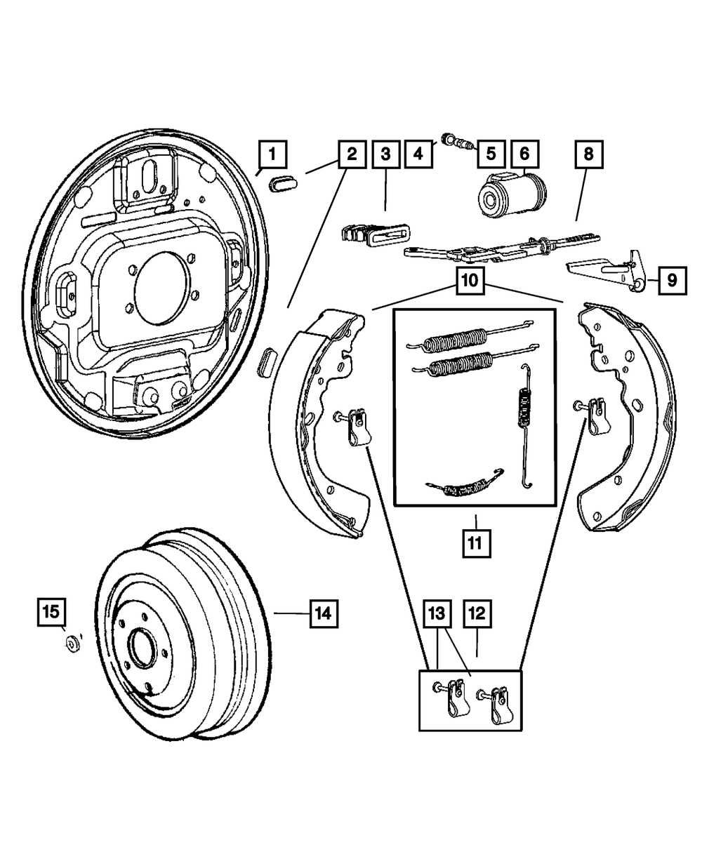 Diagram of the 2008 Dodge Dakota Exhaust System