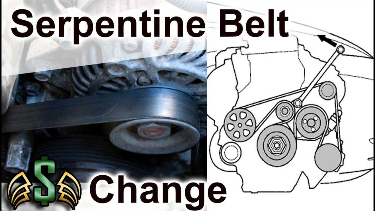 4. Remove the old serpentine belt