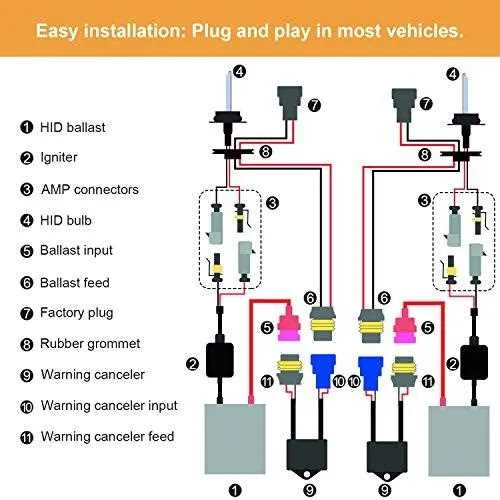 2014 ford mustang hid headlight wire diagram