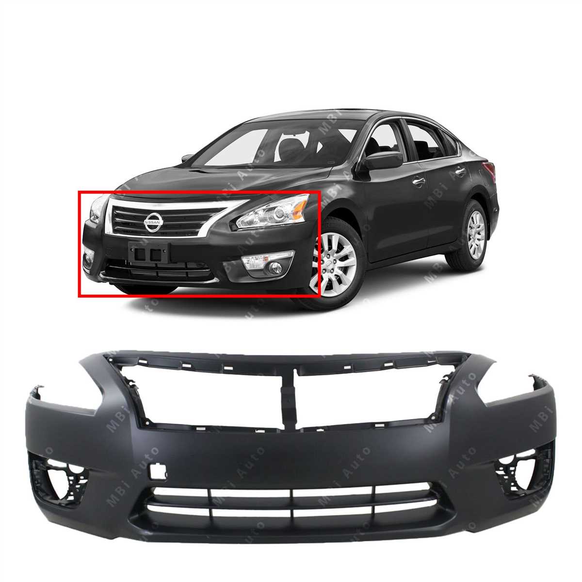 2014 nissan altima front bumper diagram