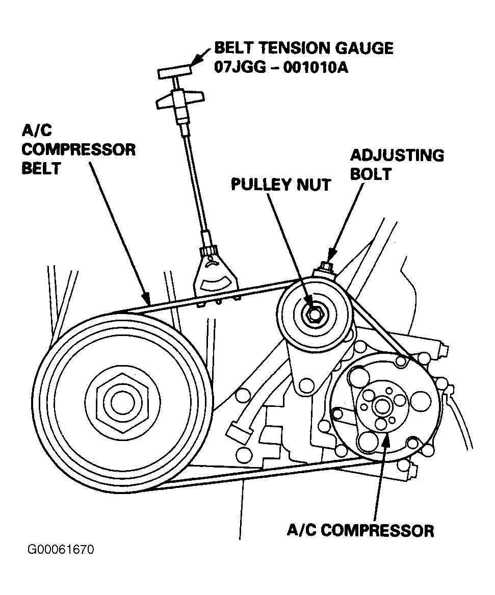 2016 honda odyssey serpentine belt diagram