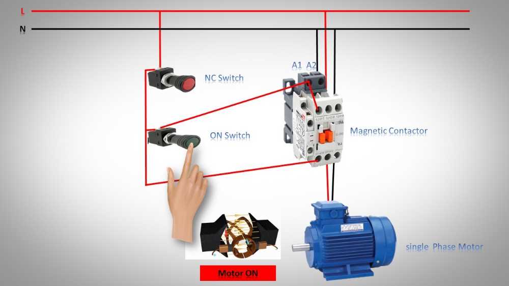 Wiring Diagram for Capacitor Run Induction Motors