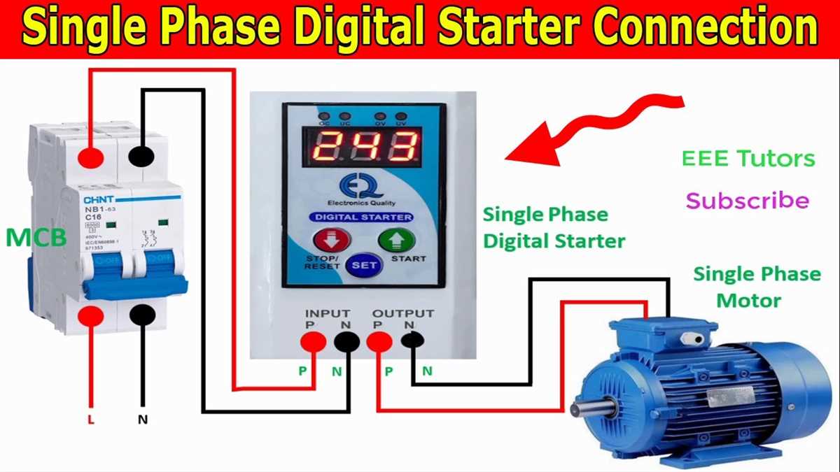 Single phase induction motor wiring