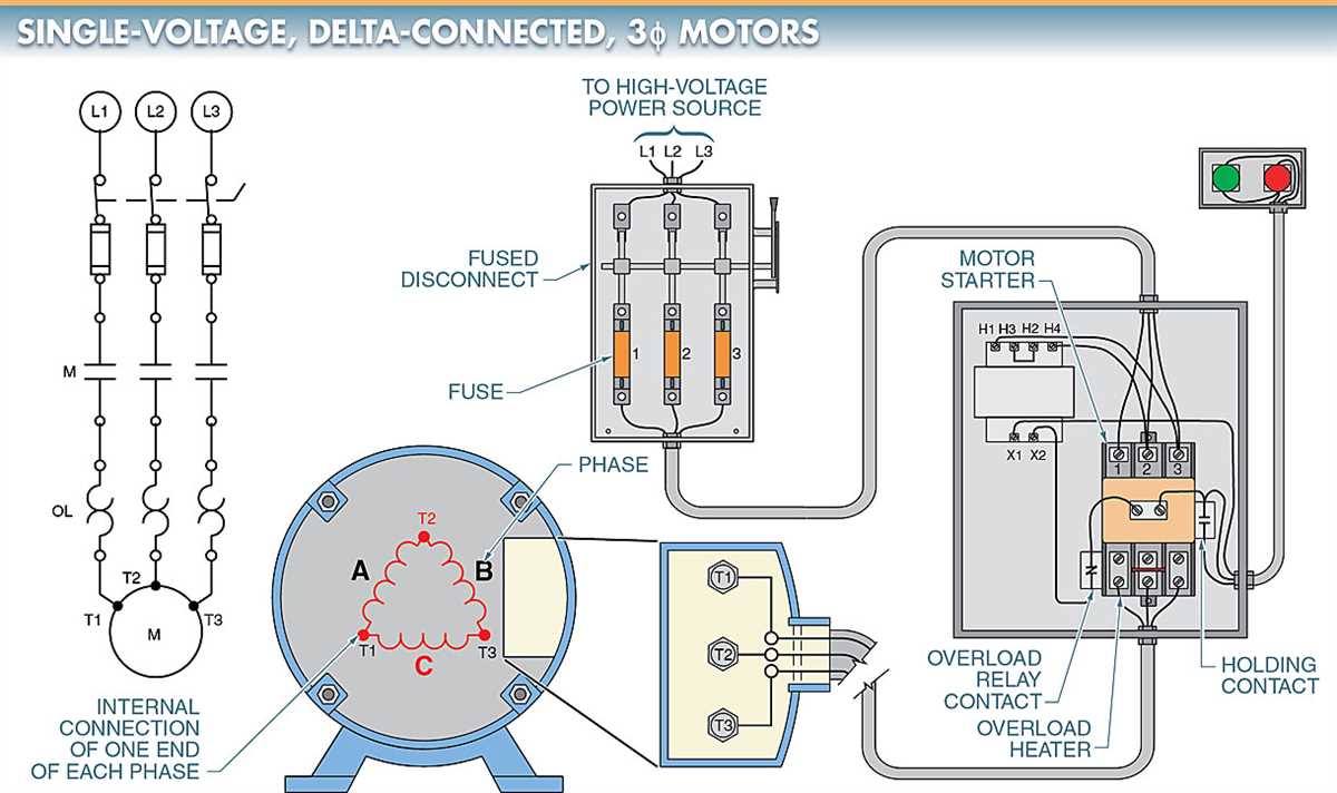 Single phase alternator connection diagram